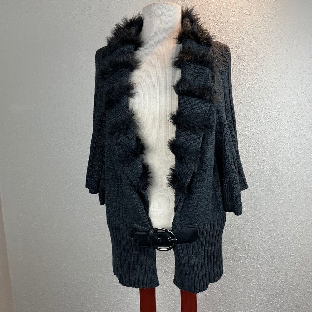 NWT RXB Black Cardigan Sweater Size XL